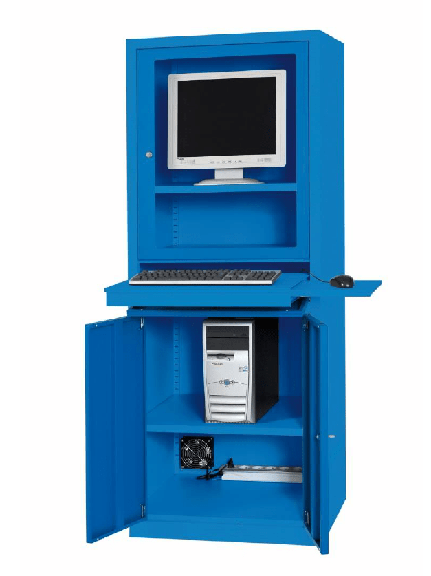 Armoire informatique d'atelier AIC 500 disponible chez MSI France équipements industriels et ERP